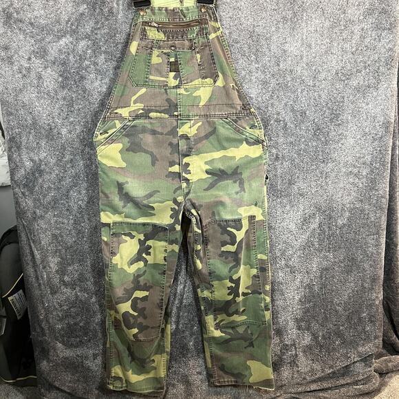 Liberty Overalls Pants Mens Large Camo Camouflage Carpenter Workwear Utility - Picture 1 of 16